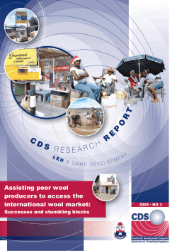 Assisting poor wool producers to access the international wool market