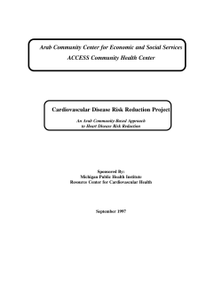 Cardiovascular Disease Risk Reduction Project