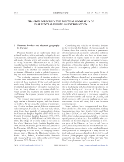 PHANTOM BORDERS IN THE POLITICAL GEOGRAPHY