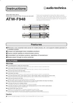 ATW-F948 User Manual - Audio