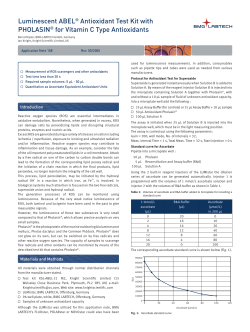 Luminescent ABEL&reg; Antioxidant Test Kit with PHOLASIN&reg; for