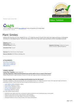 Plant Similes - | CPALMS.org
