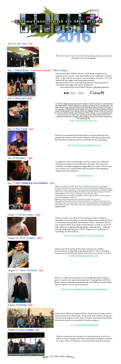 Entertainment in the Park