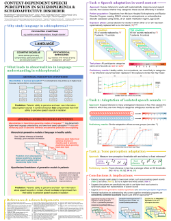 context-dependent speech perception in