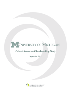 Margolis Healy full report - UM Public Affairs