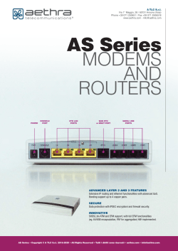 DataSheet  - Aethra Telecommunications