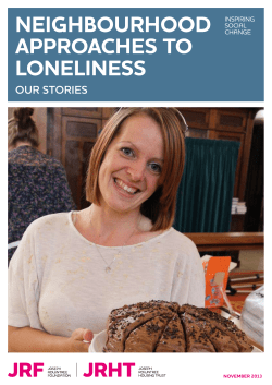 Neighbourhood approaches to loneliness: Our stories