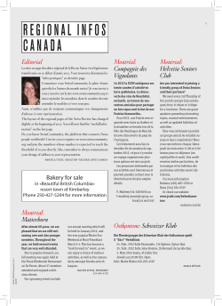 Editorial Bakery for sale Montreal: Matterhorn Montr&eacute;al: Compagnie