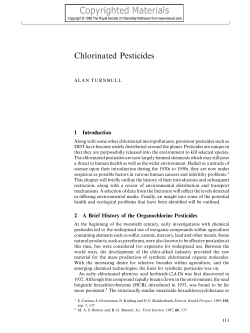 Chlorinated Pesticides