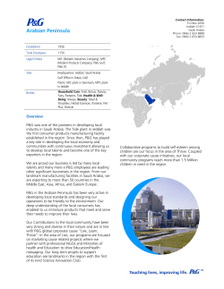 Arabian Peninsula - Informa Middle East