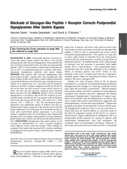 Blockade of Glucagon-like Peptide 1 Receptor Corrects