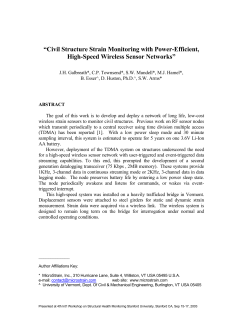 Civil Structure Strain Monitoring with Power-Efficient
