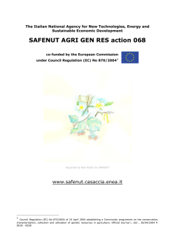 The SAFENUT AGRI GEN RES action