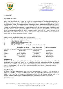 March 3rd 2016 - Kirklevington Primary School