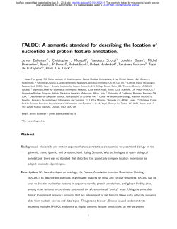 FALDO: A semantic standard for describing the location of