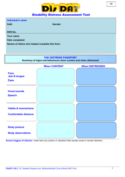 Disability Distress Assessment Tool