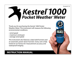 Pocket Weather &reg;Meter - Nielsen