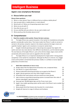 Apple`s new smartphone