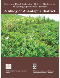 A study of Anantapur District - MS Swaminathan Research Foundation