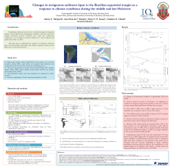 Changes in terrigenous sediment input to the Brazilian