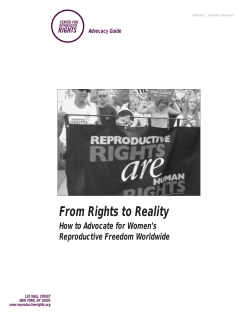 From Rights to Reality - Center for Reproductive Rights