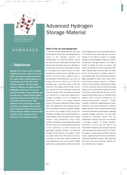Advanced Hydrogen Storage Material