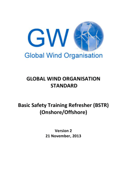 GLOBAL WIND ORGANISATION STANDARD Basic Safety Training