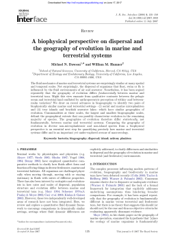 Figure 1 - Journal of The Royal Society Interface