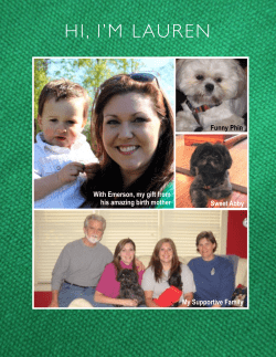 Lauren`s profile for 2nd adoption