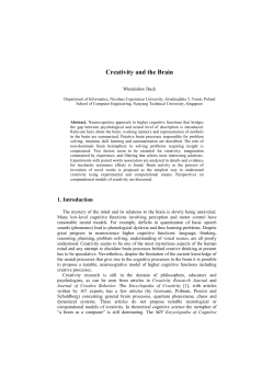 Creativity and the Brain