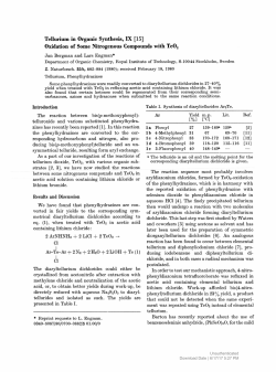 Tellurium in Organic Synthesis, IX [15] Oxidation of