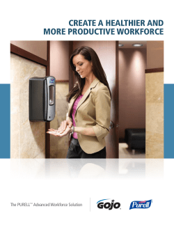 CREATE A HEALTHIER AND MORE PRODUCTIVE WORKFORCE