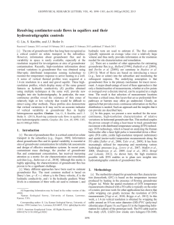 Resolving centimeterscale flows in aquifers and their