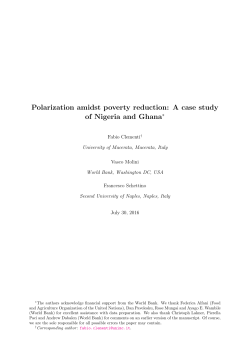 Polarization amidst poverty reduction: A case study of Nigeria and