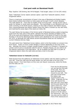 Coal post walk on Banstead Heath