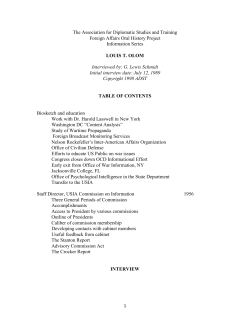 The Association for Diplomatic Studies and Training Foreign Affairs