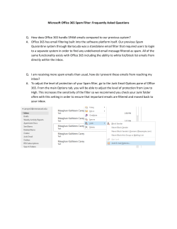 Microsoft Office 365 Spam Filter