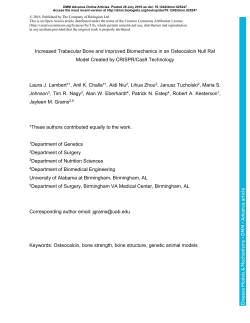 Increased trabecular bone and improved biomechanics in an