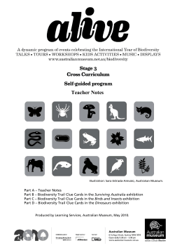 Teacher Notes - Australian Museum