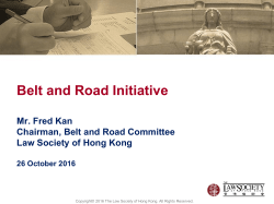 The Belt and Road Initiative &ldquo;Silk Road Economic Belt&rdquo;