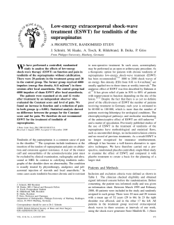 Low-energy extracorporeal shock-wave treatment