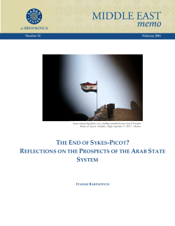 the end of sykes-picot? reflections on the