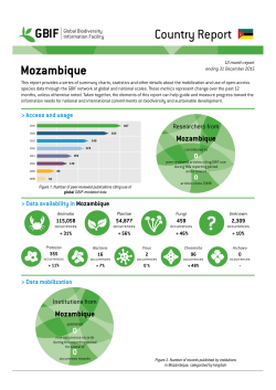 Mozambique - GBIF Portugal