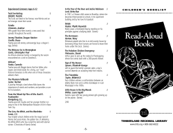 Read Aloud Books - Timberland Library
