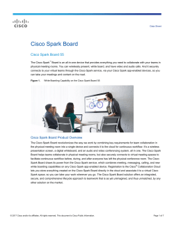 Cisco Spark Board 55 Data Sheet