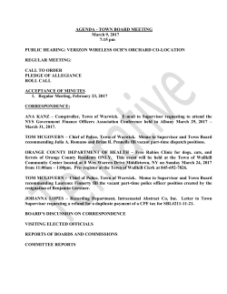 7:15 Town Board Meeting