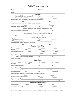 Daily Trenching Log - Allen Trench Safety