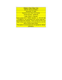 Robles v City of New York