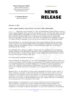 NEWS RELEASE