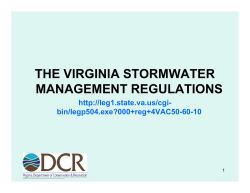 the virginia stormwater management regulations